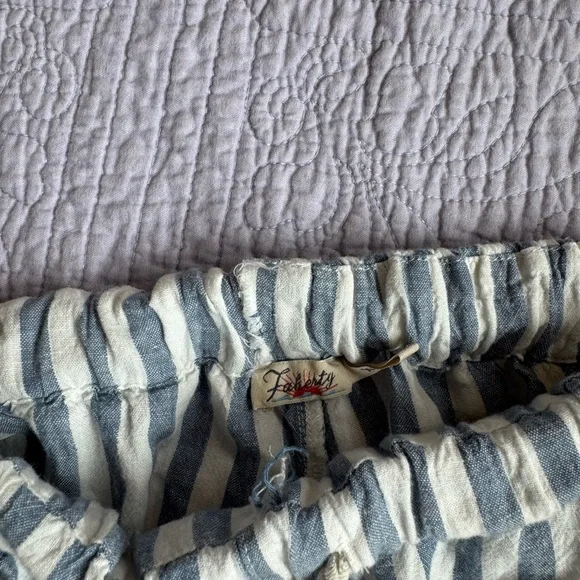 Faherty Pacific Beach Linen Pants XS - Picture 2 of 6